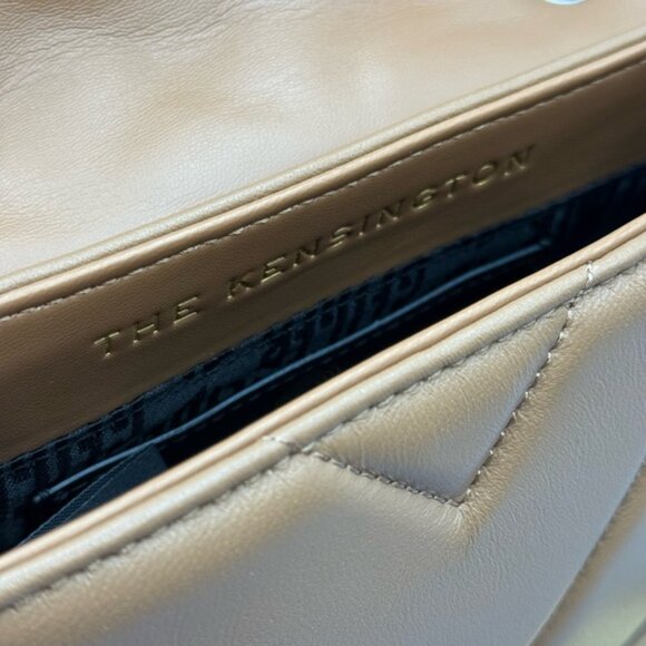 🆕 KURT GEIGER LONDON 🧿 NWOT Leather Mini Kensington Bag, Camel - Picture 12 of 16